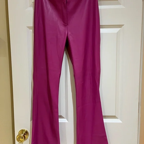 Motel Rocks pink faux leather pants - Picture 2 of 6